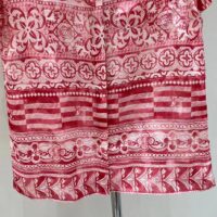 Louis Vuitton LV Women Monogram Tile Short Sleeve Shirt Cotton Red White Regular Fit (12)