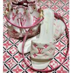 Louis Vuitton LV Women Nano Noé Bucket Bag Pink Monogram Coated Canvas - Image 6