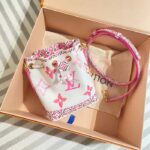 Louis Vuitton LV Women Nano Noé Bucket Bag Pink Monogram Coated Canvas - Image 5