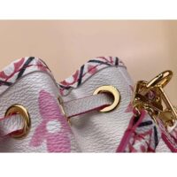 Louis Vuitton LV Women Nano Noé Bucket Bag Pink Monogram Coated Canvas (7)