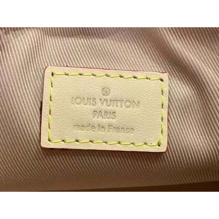 Louis Vuitton LV Women Nano Speedy Beige Monoglam Coated Canvas Zip Closure (13)