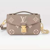 Louis Vuitton LV Women Pochette Métis East West Bag Beige Grained Cowhide Leather (7)