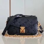 Louis Vuitton LV Women Pochette Métis East West Bag Black Grained Cowhide Leather - Image 3