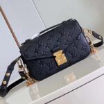 Louis Vuitton LV Women Pochette Métis East West Bag Black Grained Cowhide Leather - Image 4