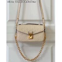 Louis Vuitton LV Women Pochette Métis East West Bag Crème Beige Grained Cowhide Leather (2)