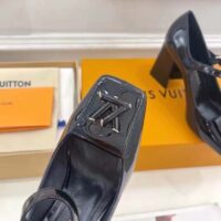 Louis Vuitton LV Women Shake Pump Black Patent Calf Leather Lambskin 8.5 CM Heel (10)