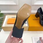 Louis Vuitton LV Women Shake Pump Black Patent Calf Leather Lambskin 8.5 CM Heel - Imagen 10