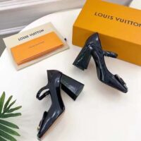 Louis Vuitton LV Women Shake Pump Black Patent Calf Leather Lambskin 8.5 CM Heel (10)
