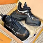 Louis Vuitton Unisex LV Archlight 2.0 Platform Sneaker Black Mix of Materials 5 Cm Heel - Image 3