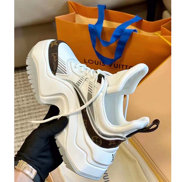 Louis Vuitton Unisex LV Archlight 2.0 Platform Sneaker White Mix of Materials 5 Cm Heel (2)