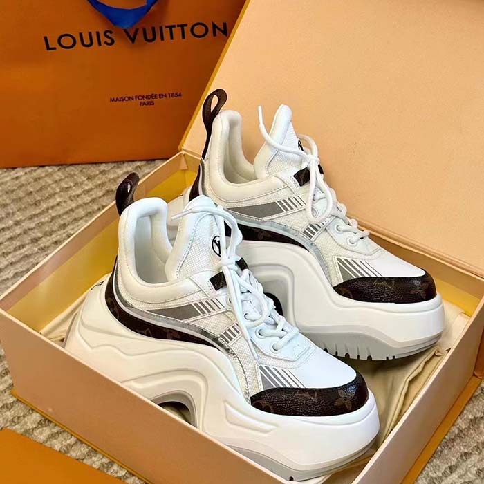 Louis Vuitton Unisex LV Archlight 2.0 Platform Sneaker White Mix of Materials 5 Cm Heel (6)