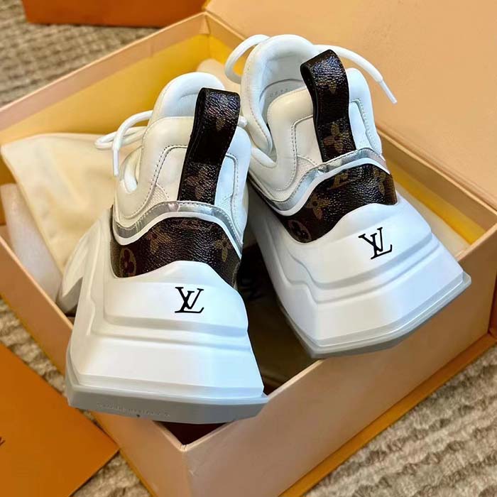 Louis Vuitton Unisex LV Archlight 2.0 Platform Sneaker White Mix of Materials 5 Cm Heel (8)