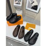 Louis Vuitton Unisex LV Easy Mule Ebene Monogram Canvas Adjustable Strap Anatomic Insole - immagine 10