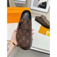 Louis Vuitton Unisex LV Easy Mule Ebene Monogram Canvas Adjustable Strap Anatomic Insole (2)