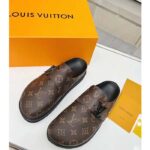 Louis Vuitton Unisex LV Easy Mule Ebene Monogram Canvas Adjustable Strap Anatomic Insole - immagine 4