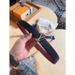 Louis Vuitton Unisex LV Heritage 35 MM Reversible Belt Black Bordeaux Leather - Image 3