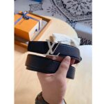 Louis Vuitton Unisex LV Heritage 35 MM Reversible Belt Black Bordeaux Leather - Image 2