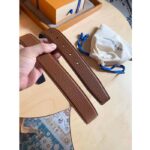 Louis Vuitton Unisex LV Heritage 35 MM Reversible Belt Cognac Black Leather - immagine 6