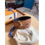 Louis Vuitton Unisex LV Heritage 35 MM Reversible Belt Cognac Black Leather - immagine 3