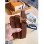 Louis Vuitton Unisex LV Heritage 35 MM Reversible Belt Cognac Black Leather - immagine 9