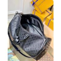 Louis Vuitton Unisex LV Keepall Bandoulière 50 Black Taurillon Monogram Cowhide Leather (7)