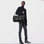 Louis Vuitton Unisex LV Keepall Bandoulière 50 Black Taurillon Monogram Cowhide Leather - immagine 12