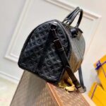 Louis Vuitton Unisex LV Keepall Bandoulière 50 Black Taurillon Monogram Cowhide Leather - immagine 3