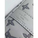Louis Vuitton Unisex LV Keepall Bandoulière 50 Travel Bag Anthracite Gray Monogram Shadow Calf Leather - immagine 8