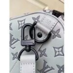 Louis Vuitton Unisex LV Keepall Bandoulière 50 Travel Bag Anthracite Gray Monogram Shadow Calf Leather - immagine 7
