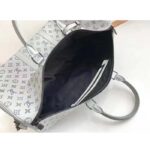 Louis Vuitton Unisex LV Keepall Bandoulière 50 Travel Bag Anthracite Gray Monogram Shadow Calf Leather - immagine 6