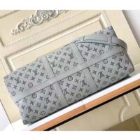 Louis Vuitton Unisex LV Keepall Bandoulière 50 Travel Bag Anthracite Gray Monogram Shadow Calf Leather (4)