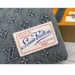 Louis Vuitton Unisex LV Keepall Bandoulière 50 Travel Bag Monogram Washed Denim Coated Canvas - Image 12