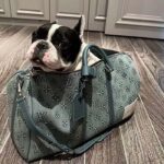 Louis Vuitton Unisex LV Keepall Bandoulière 50 Travel Bag Monogram Washed Denim Coated Canvas - Image 9