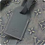 Louis Vuitton Unisex LV Keepall Bandoulière 50 Travel Bag Monogram Washed Denim Coated Canvas - Image 13