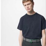 Louis Vuitton Unisex LV Line 40 MM Reversible Belt Green Monogram Eclipse Reverse Coated Canvas – Bild 11