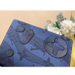 Louis Vuitton Unisex LV Pocket Organizer Abyss Blue Monogram Aquagarden Coated Canvas - immagine 7