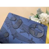 Louis Vuitton Unisex LV Pocket Organizer Abyss Blue Monogram Aquagarden Coated Canvas (12)