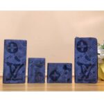 Louis Vuitton Unisex LV Pocket Organizer Abyss Blue Monogram Aquagarden Coated Canvas - immagine 8