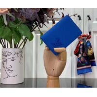 Louis Vuitton Unisex LV Pocket Organizer Bright Blue Cowhide Leather 3 Card Slots (2)