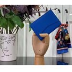 Louis Vuitton Unisex LV Pocket Organizer Bright Blue Cowhide Leather 3 Card Slots - Image 3