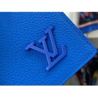 Louis Vuitton Unisex LV Pocket Organizer Bright Blue Cowhide Leather 3 Card Slots (2)
