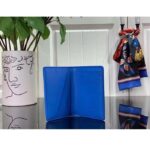 Louis Vuitton Unisex LV Pocket Organizer Bright Blue Cowhide Leather 3 Card Slots - Image 4