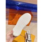 Louis Vuitton Unisex LV Time Out Sneaker White Calf Leather Patent Monogram Canvas – Image 7