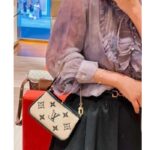 Louis Vuitton Unisex Mini Pochette Accessoires Black Lotus Cotton Cowhide Zip Closure – Bild 14