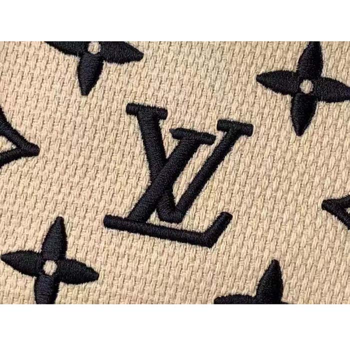 Louis Vuitton Unisex Mini Pochette Accessoires Black Lotus Cotton Cowhide Zip Closure (8)