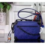 Louis Vuitton Unisex Mini Soft Trunk Racing Blue Embossed Taurillon Monogram Cowhide Leather - Imagen 3