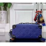 Louis Vuitton Unisex Mini Soft Trunk Racing Blue Embossed Taurillon Monogram Cowhide Leather - Imagen 6