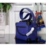 Louis Vuitton Unisex Mini Soft Trunk Racing Blue Embossed Taurillon Monogram Cowhide Leather - Imagen 5