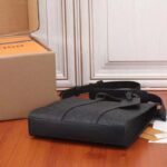 Louis Vuitton Unisex Sac Plat NV Black Embossed Taurillon Monogram Cowhide Leather – Bild 5