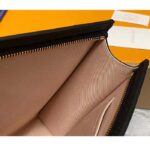 Louis Vuitton Unisex Toiletry Pouch On Chain Black Lotus Cotton Cowhide Leather - Image 10